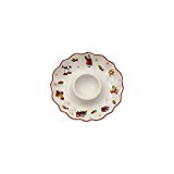 Villeroy & Boch Toy's Delight Eierbecher, Premium Porzellan, Weiß/Rot/Gold