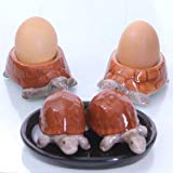 Salz und Pfeffer-streuer Schildkröte Frühstücks Set Eierbecher Set aus Keramik 5 teilig